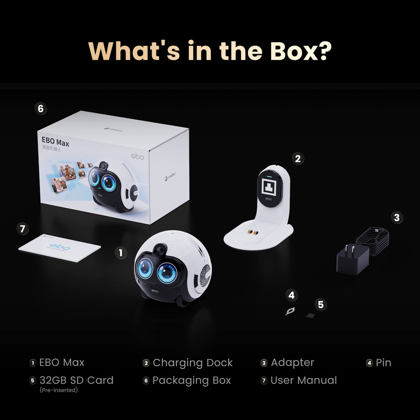 Enabot EBO Max – Premium-Heimroboter mit KI-Überwachung & HD-Kamera